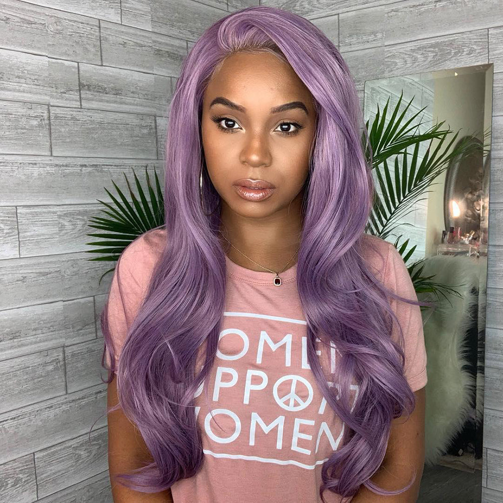 Body Wave Purple High Density Lace Frontal Wig