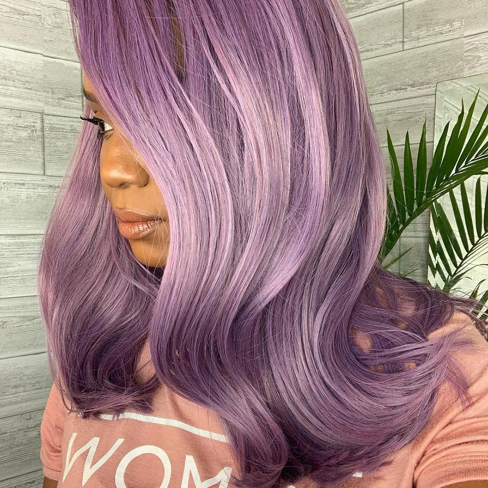 Body Wave Purple High Density Lace Frontal Wig