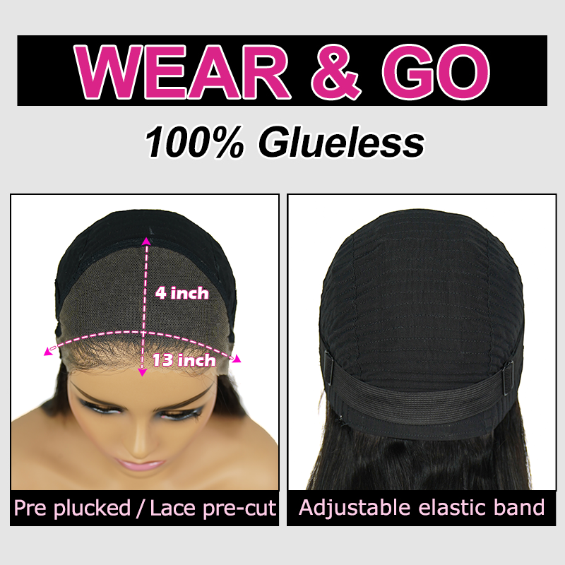 Talktohair Lace Front Wear Go Glueless Wigs Deep Wave 13x4 Lace Frontal Wig 180% Denisty