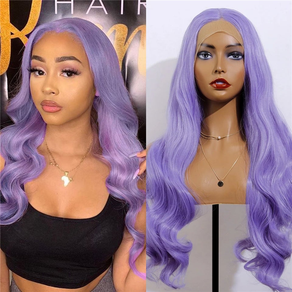 Body Wave Purple High Density Lace Frontal Wig