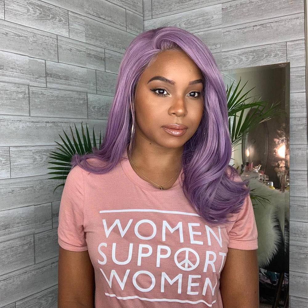 Body Wave Purple High Density Lace Frontal Wig