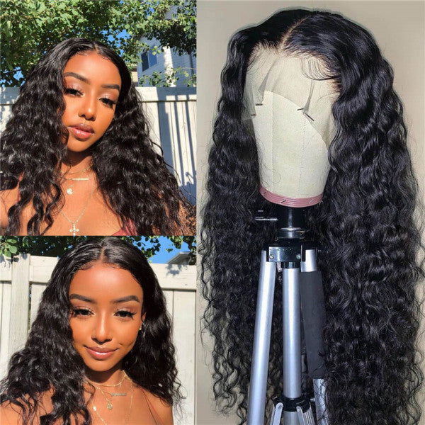 Natural Wave Pre-plucked Swiss Lace Frontal Wigs