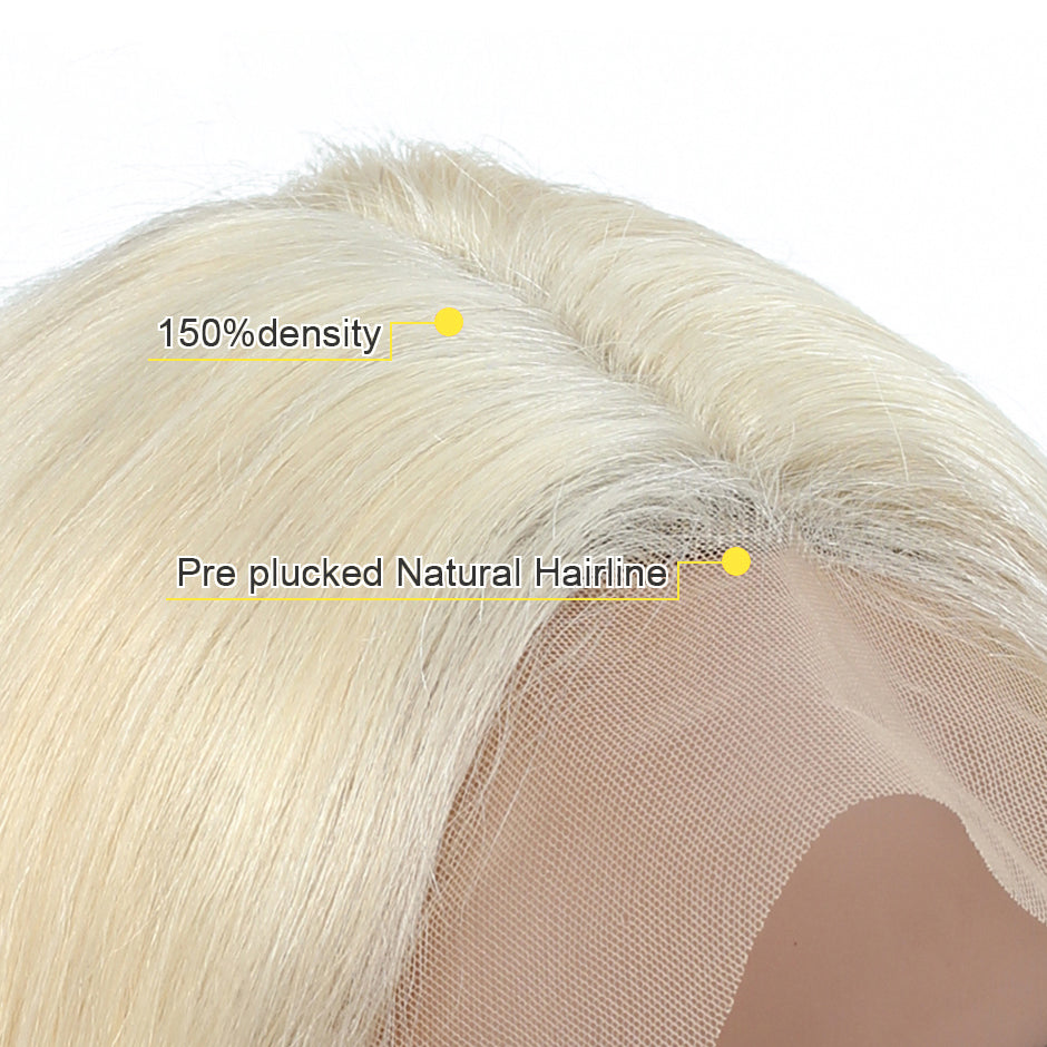 613 Blonde Lace Front Wigs Human Hair Body Wave 13x4 HD Lace 613 Frontal Wig