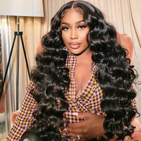 Loose Deep Wave HD Invisible Lace Frontal Wig