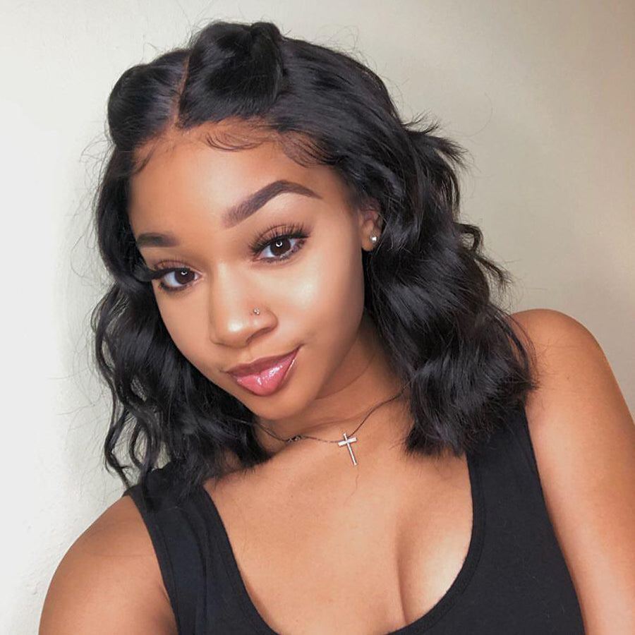 Body Wave Human Hair Bob Lace Frontal Wig