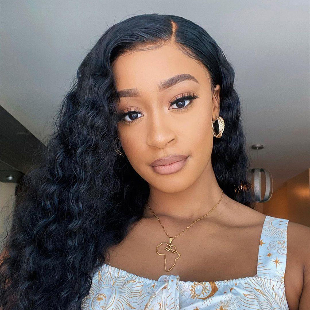 Deep Wave HD Lace Frontal Human Hair Wigs