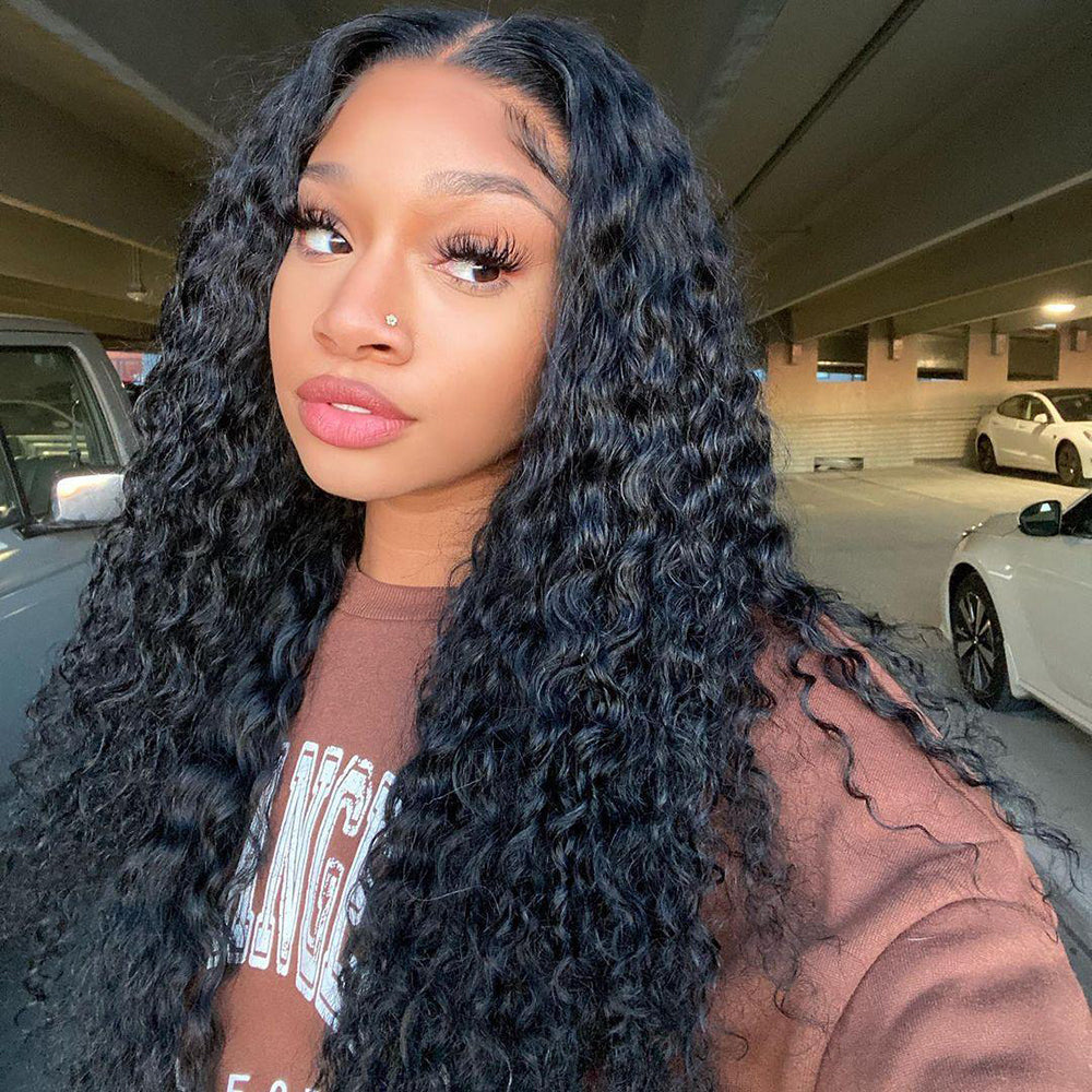 Deep Wave HD Lace Frontal Human Hair Wigs