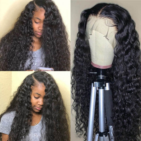 Natural Wave Pre-plucked Swiss Lace Frontal Wigs