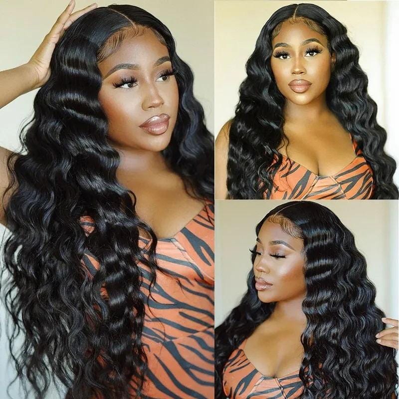 Loose Deep Wave HD Invisible Lace Frontal Wig