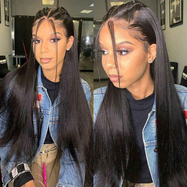 Straight Transparent 360 Lace Frontal Wig