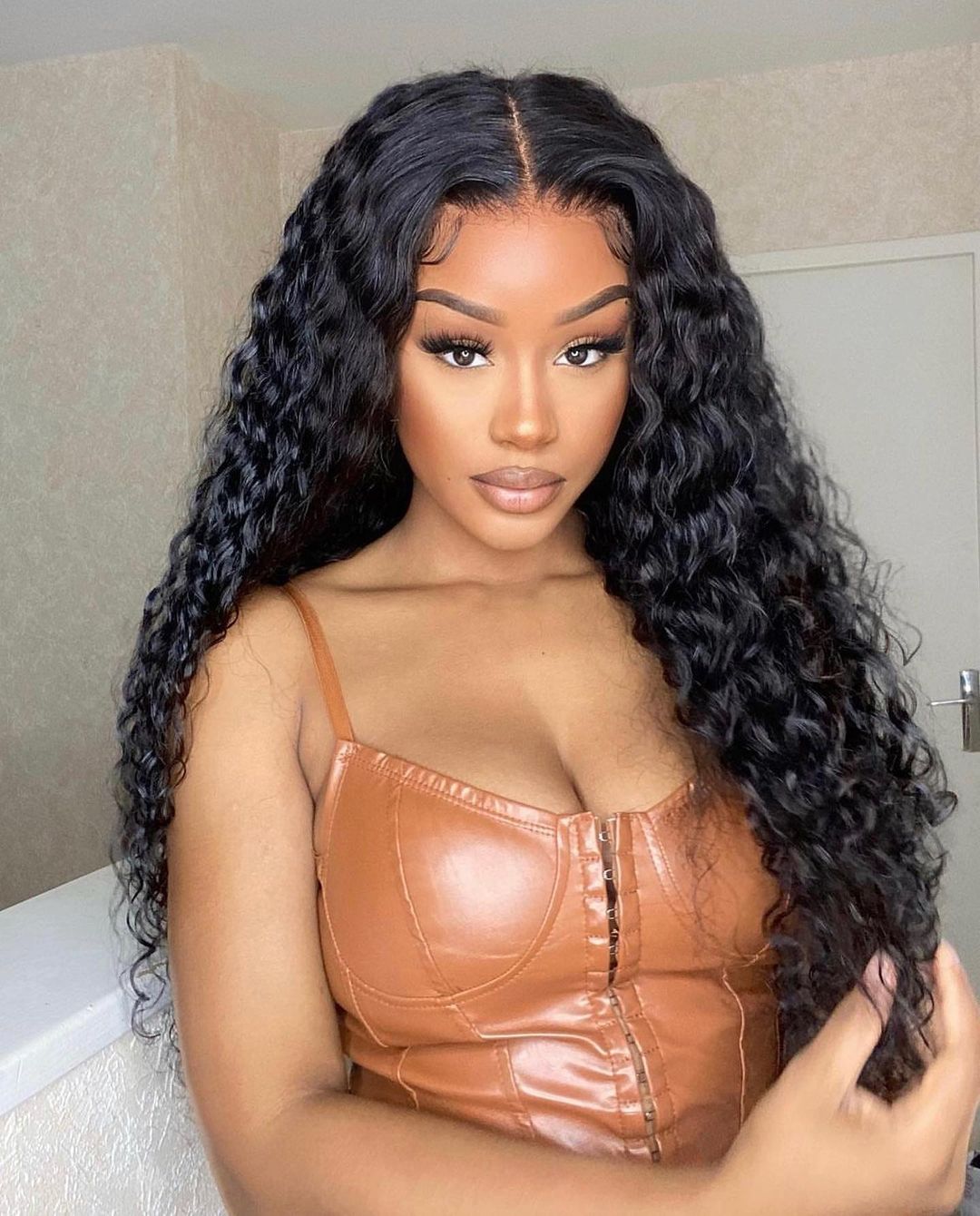 Talktohair Lace Front Wear Go Glueless Wigs Deep Wave 13x4 Lace Frontal Wig 180% Denisty