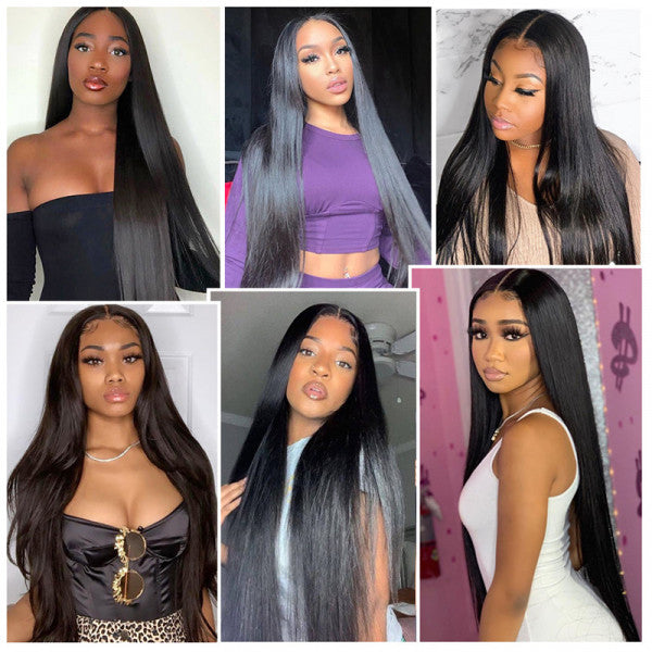 Straight Transparent 360 Lace Frontal Wig