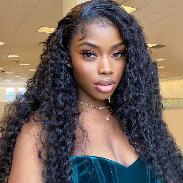 Natural Wave Pre-plucked Swiss Lace Frontal Wigs