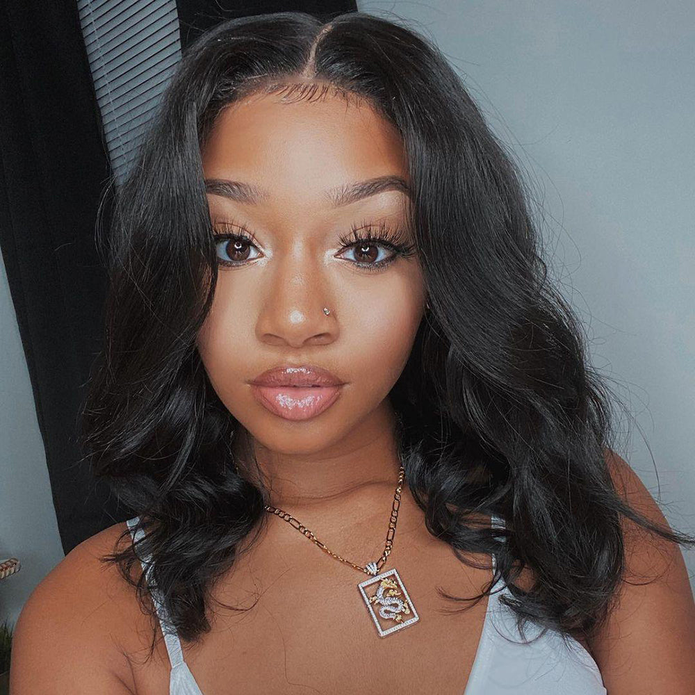 Body Wave Human Hair Bob Lace Frontal Wig