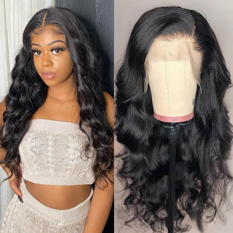 Full Lace Body Wave Wig Pre-Plucked Invisible Knots