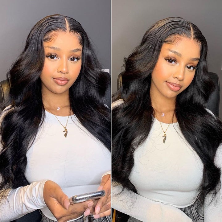 Full Lace Body Wave Wig Pre-Plucked Invisible Knots