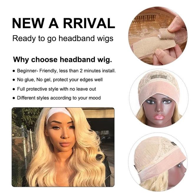 613 Body Wave Lace Front Wig Human Hair 13x4 Blonde Lace Frontal Wigs 180% Density