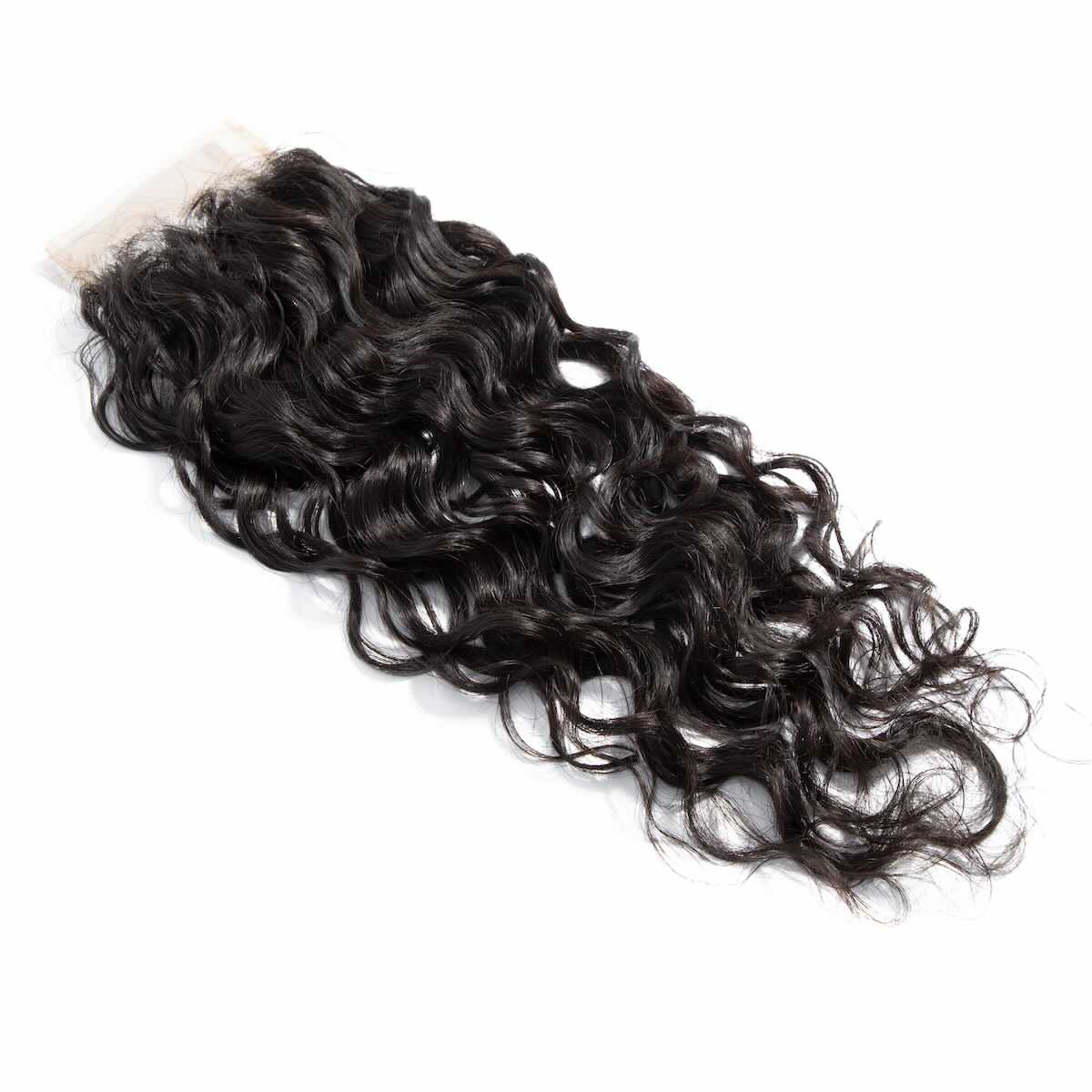 3 Bundles Natural Wave Hair with 4x4 Lace Closure Hair