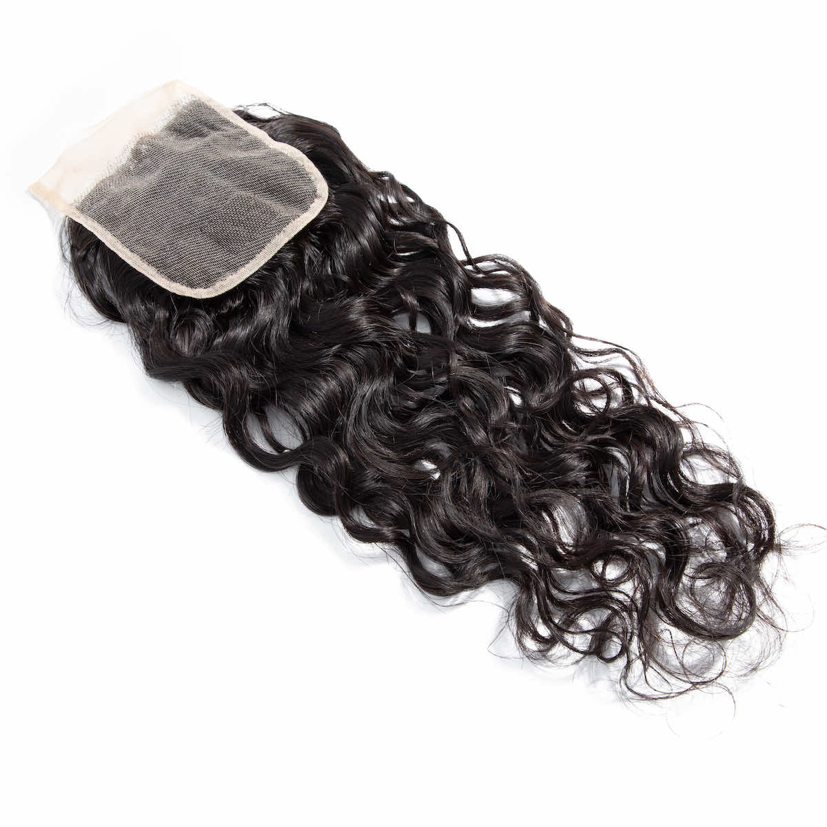 3 Bundles Natural Wave Hair with 4x4 Lace Closure Hair