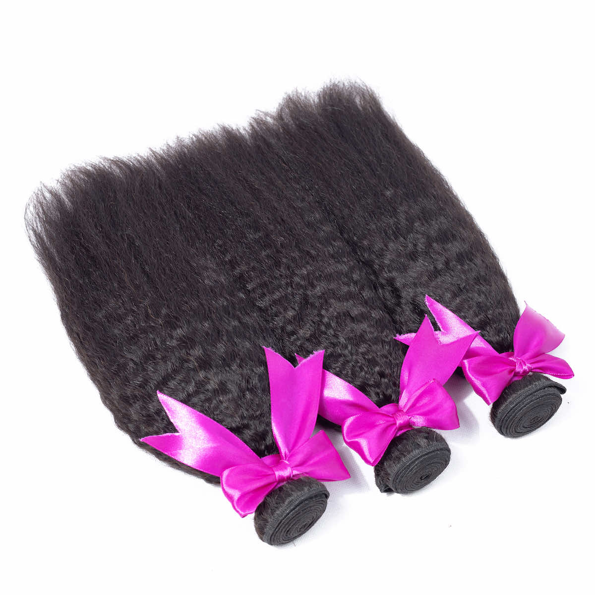 3Pcs Kinky Straight 10A Hair Bundles Virgin Hair