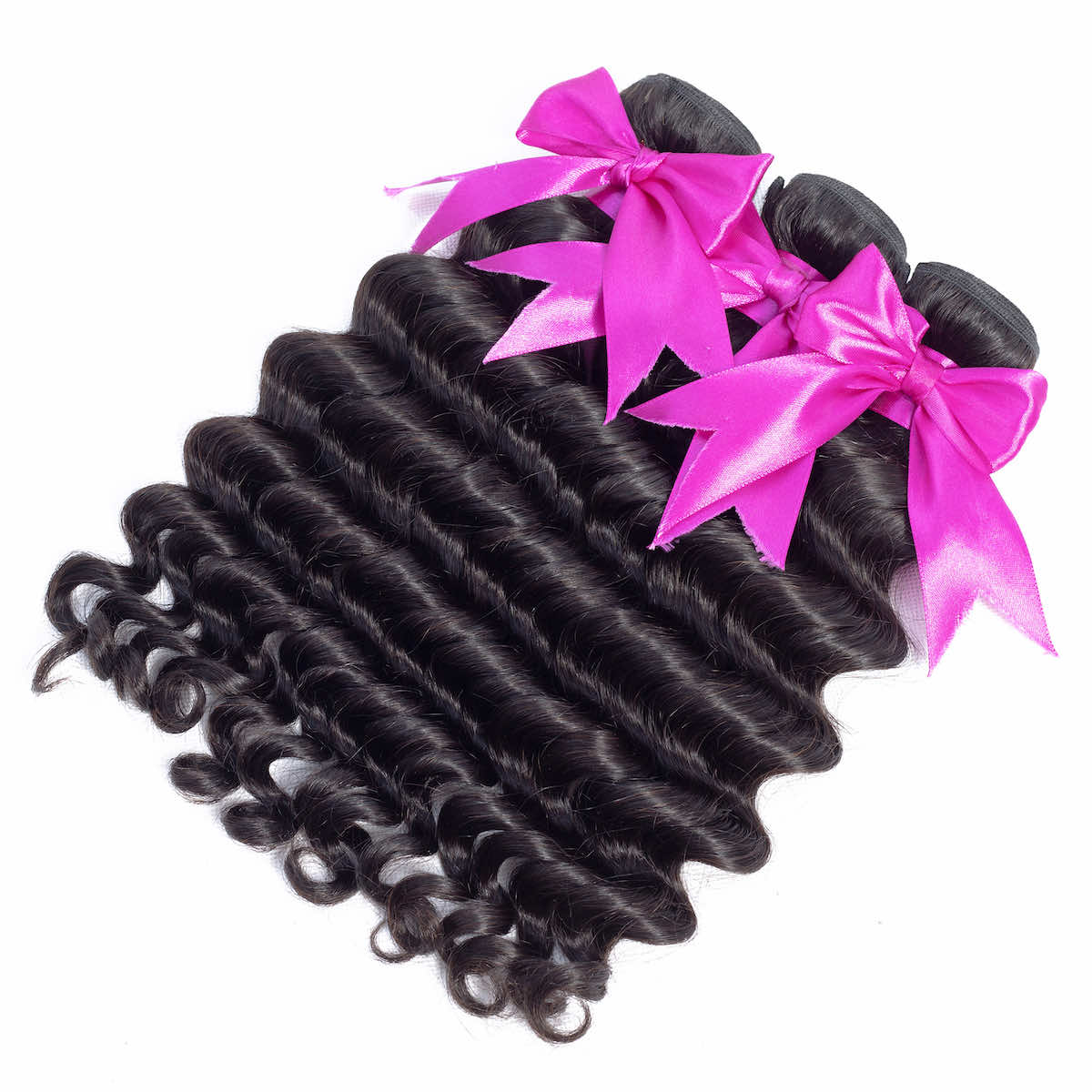 3Pcs Deep Wave 10A Hair Bundles Virgin Hair