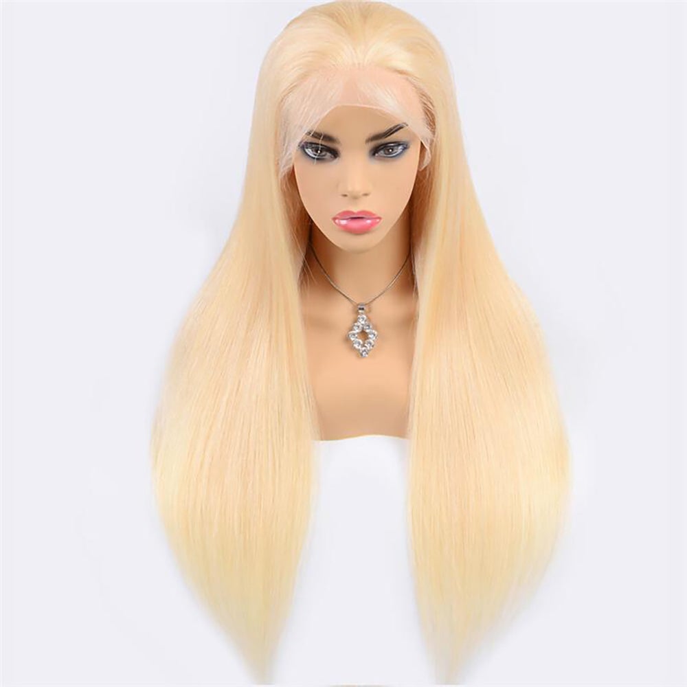 250% High Density 613 Blonde Straight Lace Wig