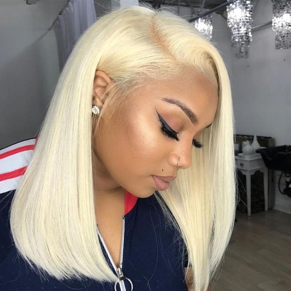 250% High Density 613 Blonde Straight Lace Wig