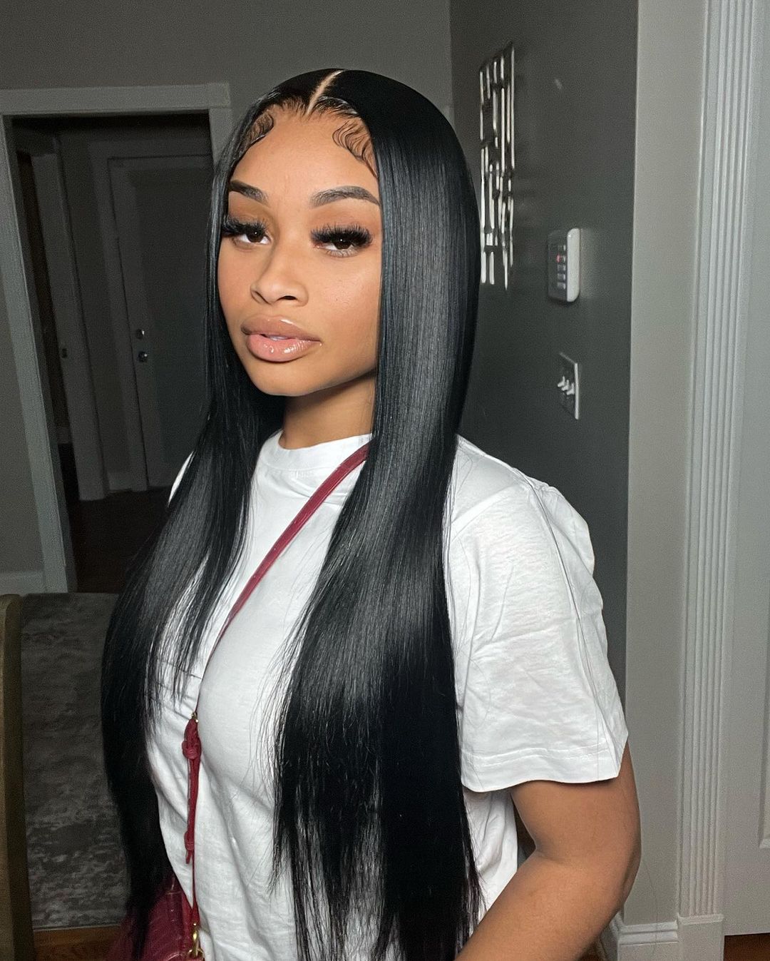 Talktohair 13X6 Glueless Straight Lace Front Wigs Pre Plucked 250% Density