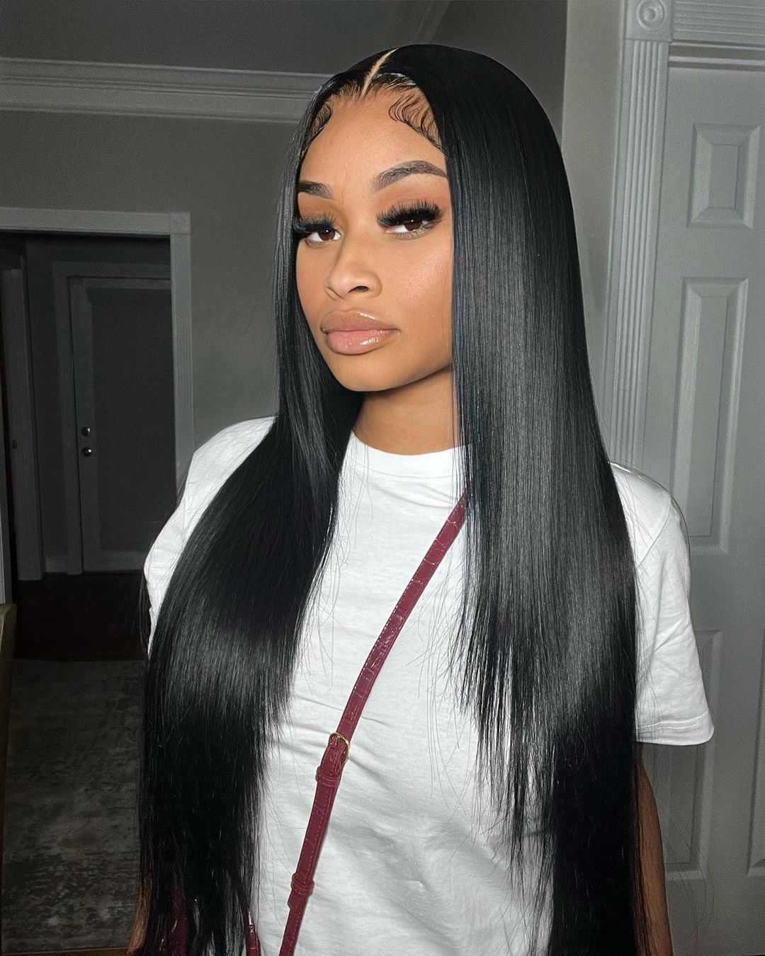 Talktohair 13X6 Glueless Straight Lace Front Wigs Pre Plucked 250% Density